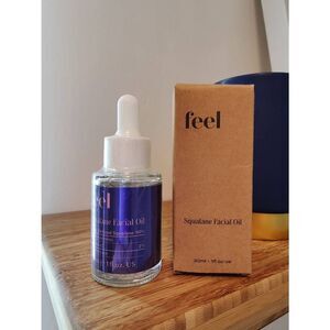 Feel Squalane Facial Oil, sugar derived squalane 90%, reduces wrinkles, vitamin